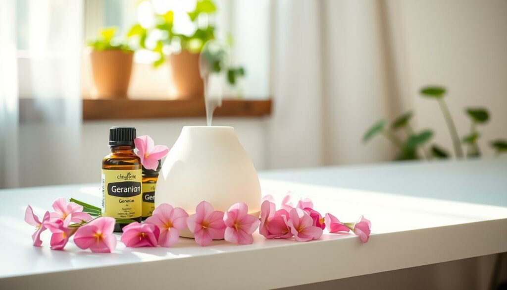 Aromatherapy with Geranium Essential Oil