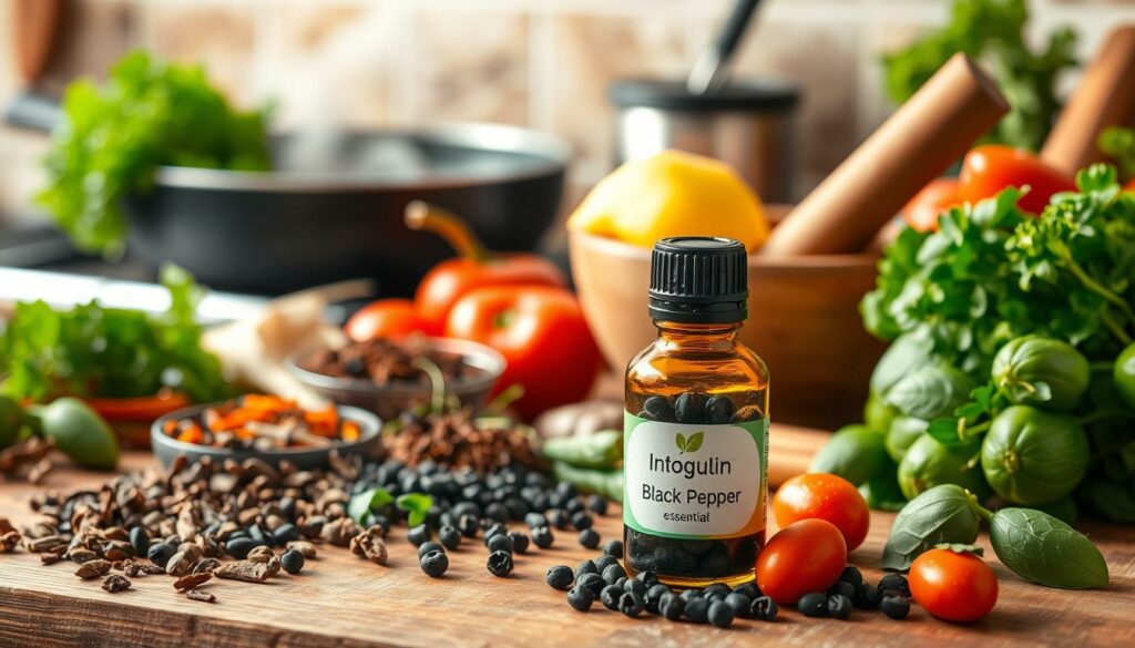 Culinary uses of black pepper essential oil