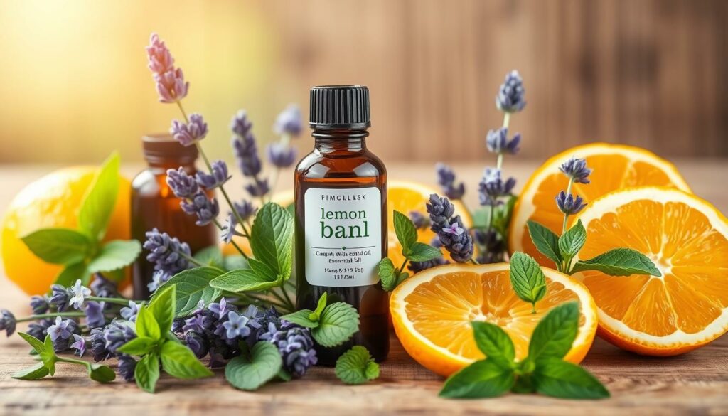 Lemon balm essential oil blends